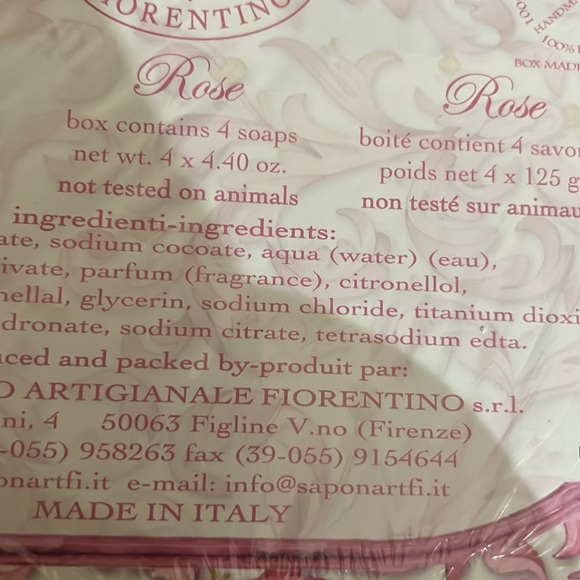 Rose Hand Cream Jurlique Desd Sea Anti wrinkle oil minerals fiorentino soap bar - Picture 6 of 7
